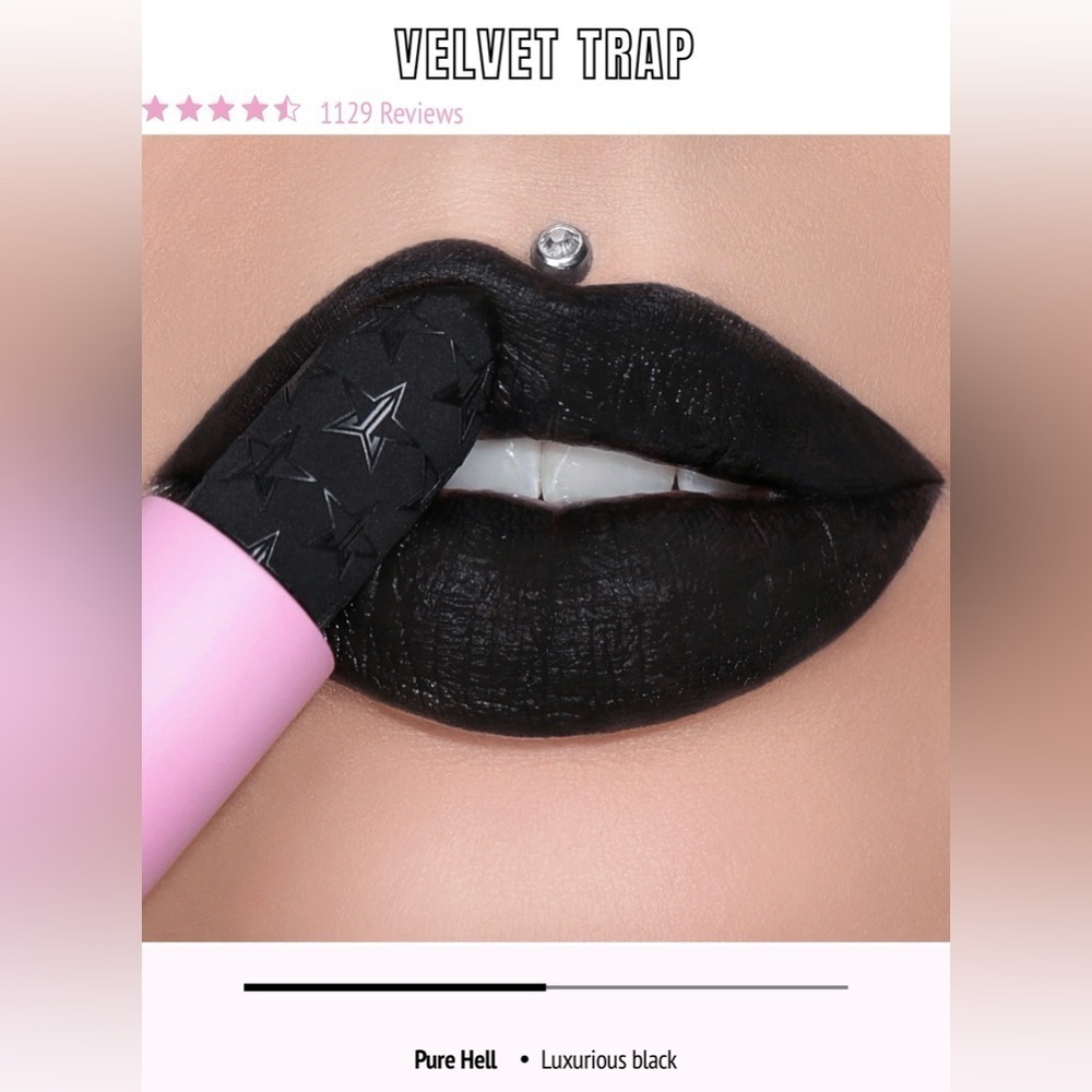 Brand New Jeffree Star Velvet Trap Lipstick in color Pure Hell